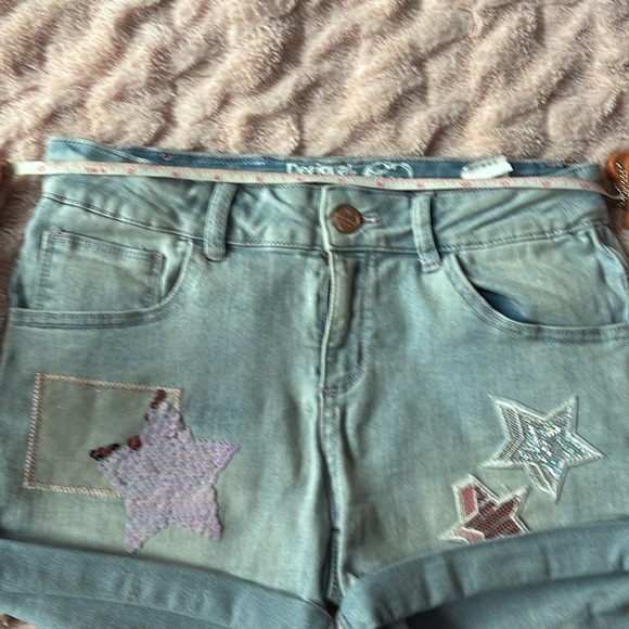 Girls Desigual Sequince Star Jean Shorts 11/12 - Picture 7 of 7